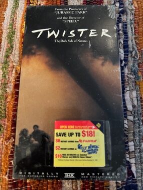 Twister on VHS video, Movie Cover with Tornado 🌪️ sealed in excellent condition.